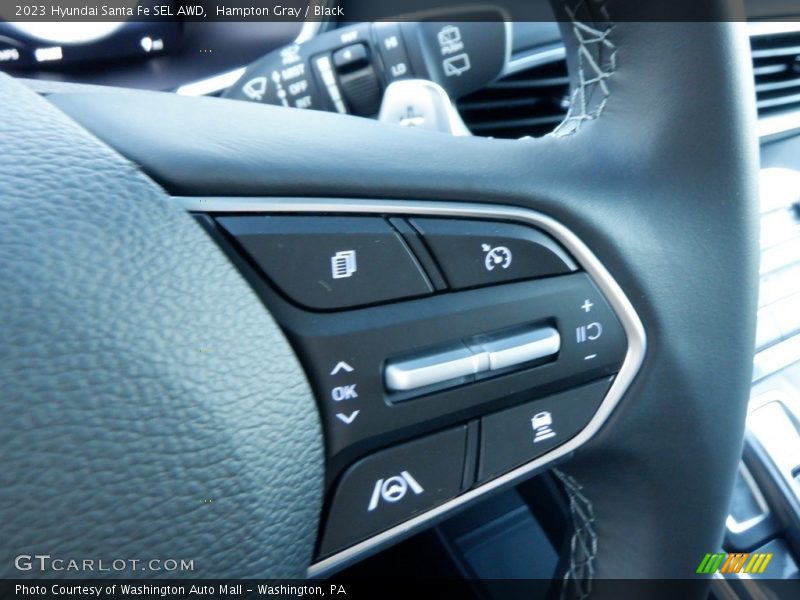 Hampton Gray / Black 2023 Hyundai Santa Fe SEL AWD