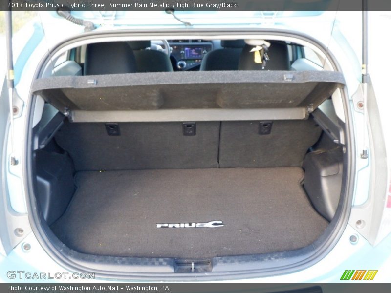 Summer Rain Metallic / Light Blue Gray/Black 2013 Toyota Prius c Hybrid Three