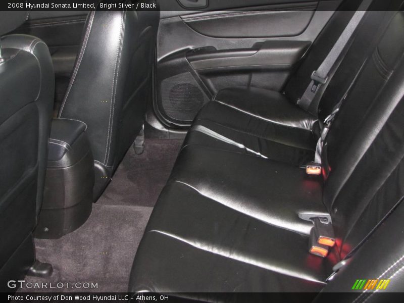 Bright Silver / Black 2008 Hyundai Sonata Limited