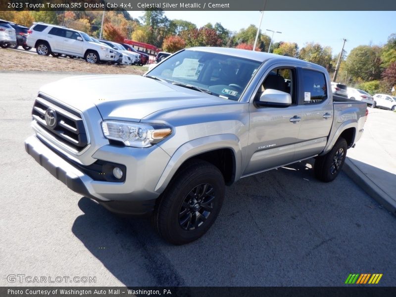 Celestial Silver Metallic / Cement 2023 Toyota Tacoma SR5 Double Cab 4x4