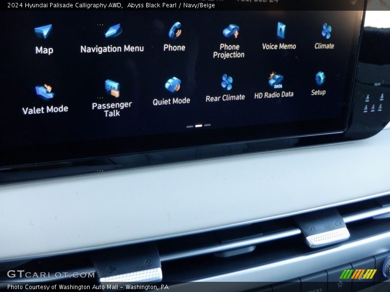 Abyss Black Pearl / Navy/Beige 2024 Hyundai Palisade Calligraphy AWD