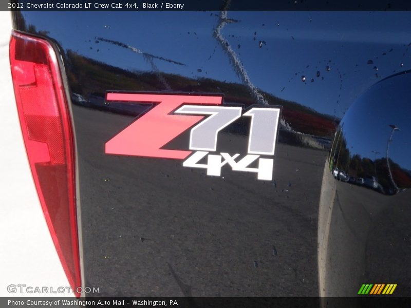 Black / Ebony 2012 Chevrolet Colorado LT Crew Cab 4x4