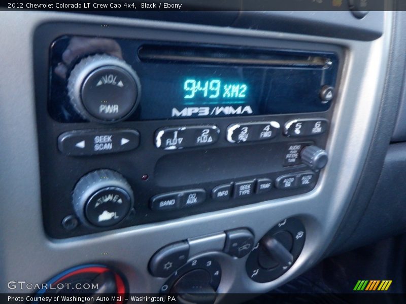 Black / Ebony 2012 Chevrolet Colorado LT Crew Cab 4x4