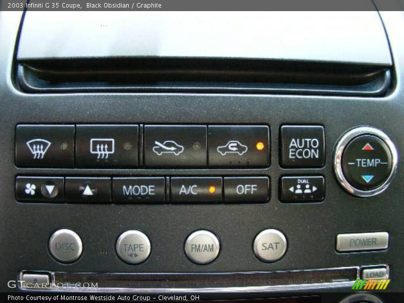 Black Obsidian / Graphite 2003 Infiniti G 35 Coupe