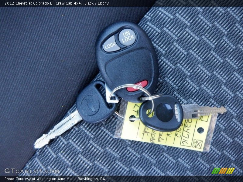 Black / Ebony 2012 Chevrolet Colorado LT Crew Cab 4x4