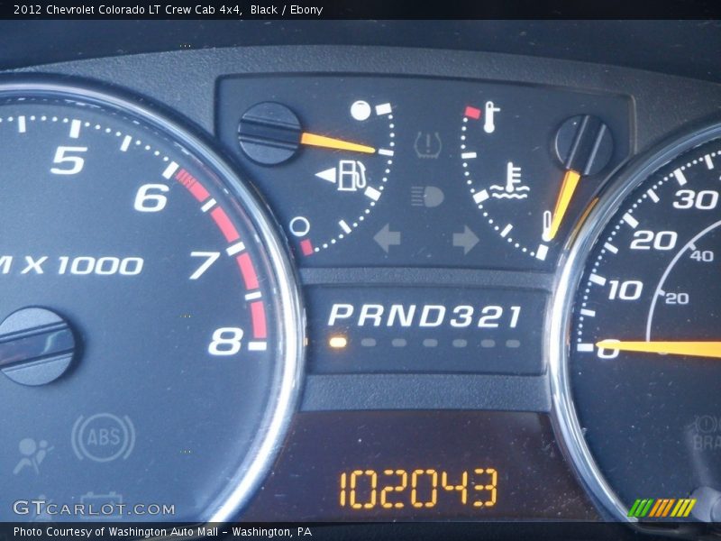 Black / Ebony 2012 Chevrolet Colorado LT Crew Cab 4x4