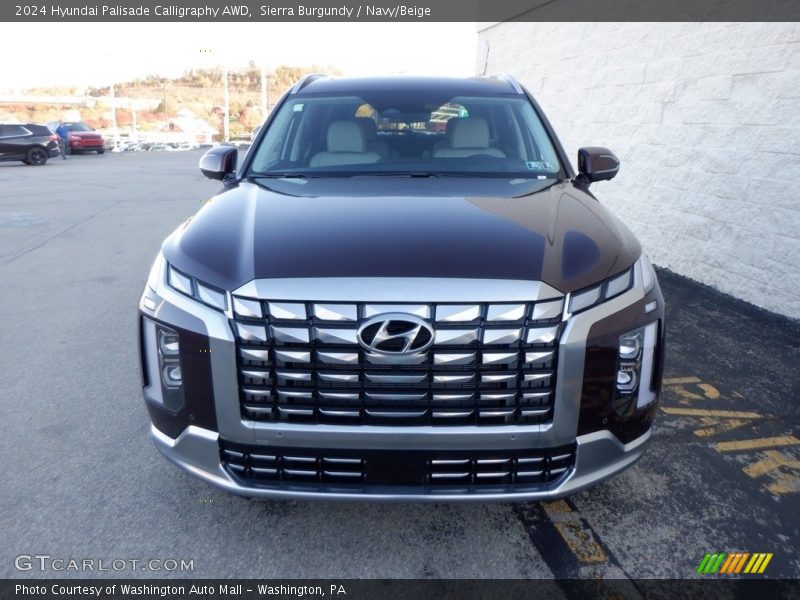Sierra Burgundy / Navy/Beige 2024 Hyundai Palisade Calligraphy AWD