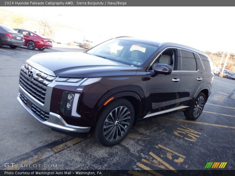 Sierra Burgundy / Navy/Beige 2024 Hyundai Palisade Calligraphy AWD