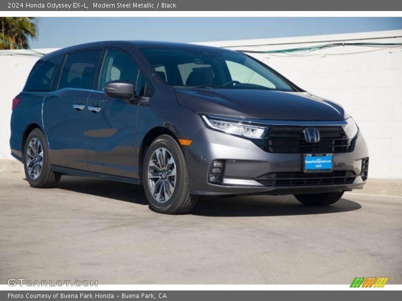 Modern Steel Metallic / Black 2024 Honda Odyssey EX-L