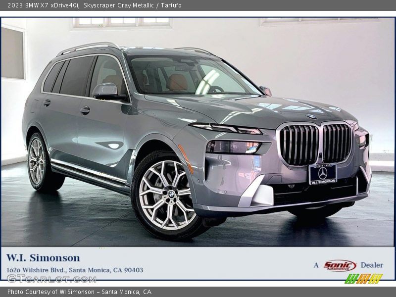 Skyscraper Gray Metallic / Tartufo 2023 BMW X7 xDrive40i