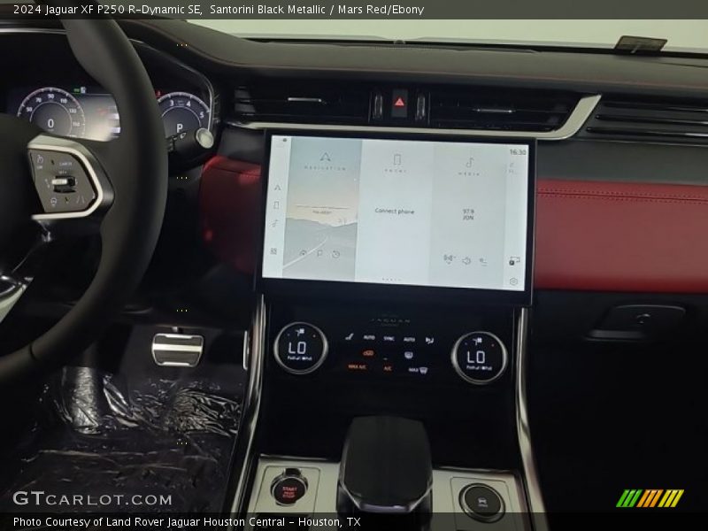 Santorini Black Metallic / Mars Red/Ebony 2024 Jaguar XF P250 R-Dynamic SE