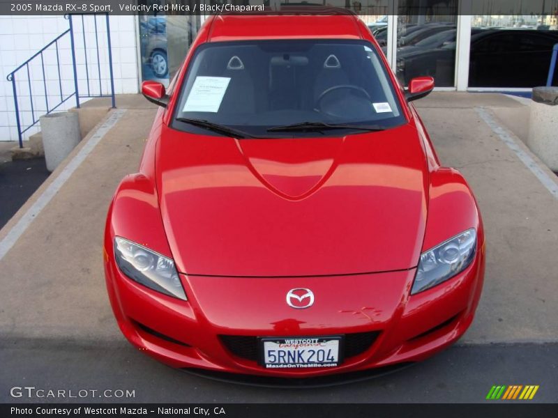 Velocity Red Mica / Black/Chaparral 2005 Mazda RX-8 Sport