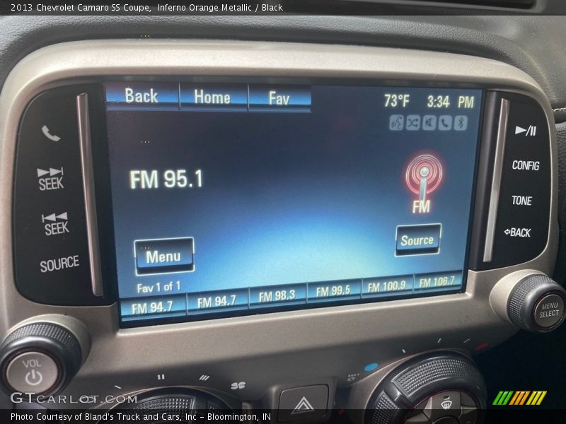 Audio System of 2013 Camaro SS Coupe