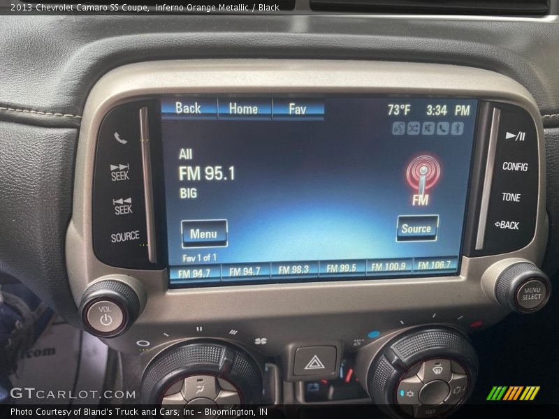 Audio System of 2013 Camaro SS Coupe