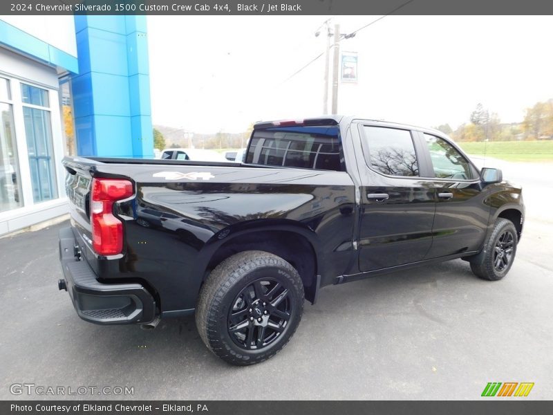 Black / Jet Black 2024 Chevrolet Silverado 1500 Custom Crew Cab 4x4