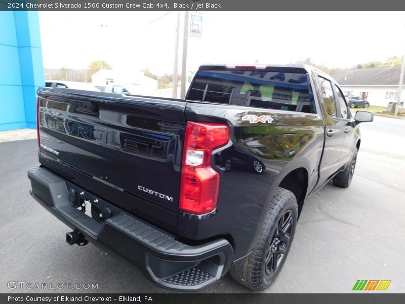 Black / Jet Black 2024 Chevrolet Silverado 1500 Custom Crew Cab 4x4