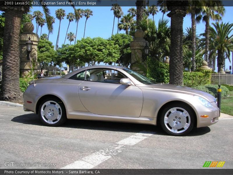 Egyptian Sand Pearl / Ecru Beige 2003 Lexus SC 430