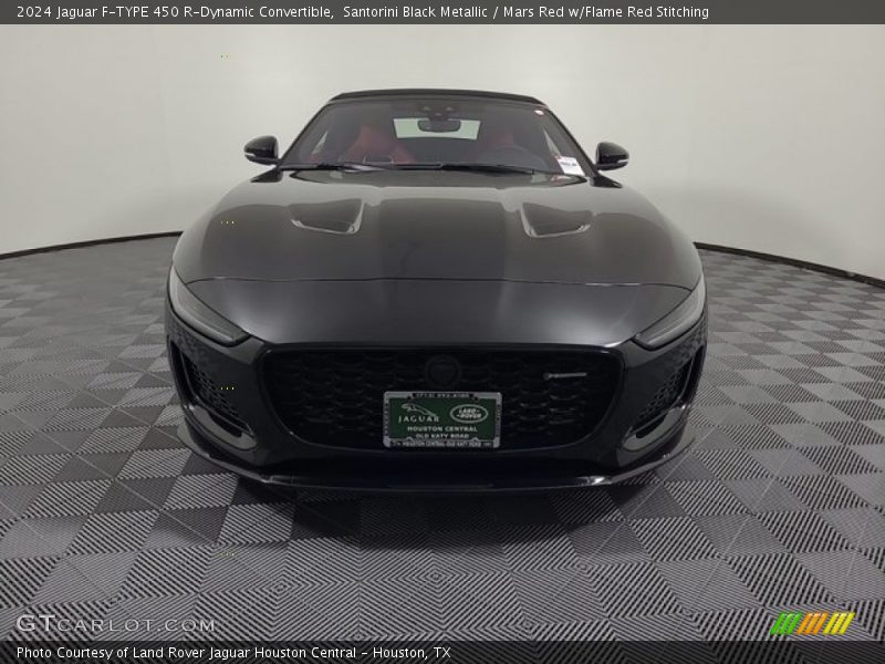 Santorini Black Metallic / Mars Red w/Flame Red Stitching 2024 Jaguar F-TYPE 450 R-Dynamic Convertible