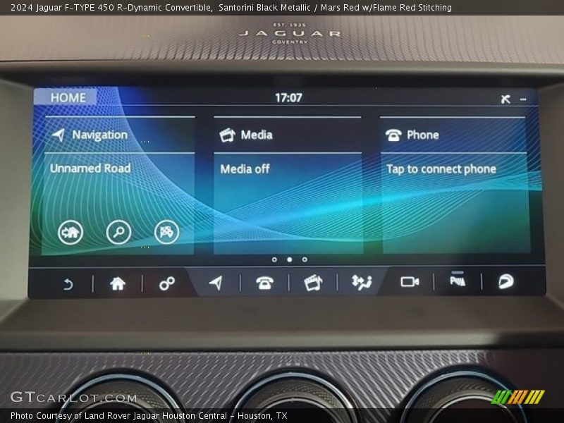 Controls of 2024 F-TYPE 450 R-Dynamic Convertible