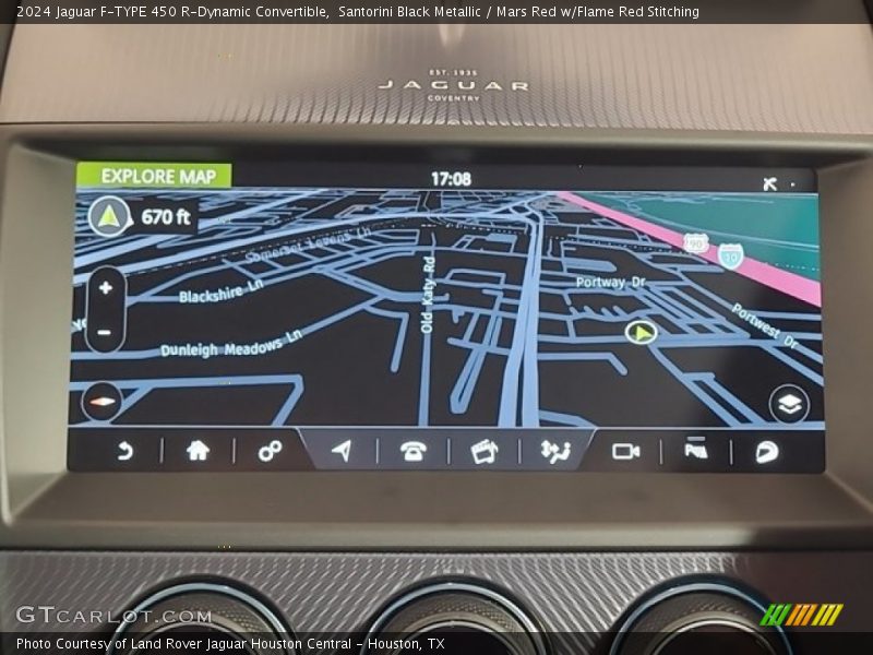 Navigation of 2024 F-TYPE 450 R-Dynamic Convertible