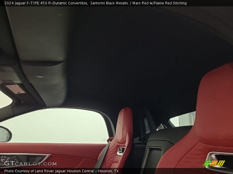 Santorini Black Metallic / Mars Red w/Flame Red Stitching 2024 Jaguar F-TYPE 450 R-Dynamic Convertible