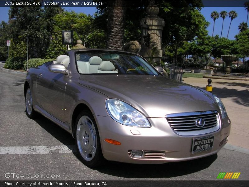 Egyptian Sand Pearl / Ecru Beige 2003 Lexus SC 430