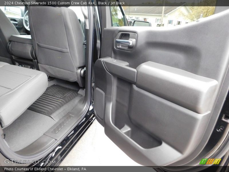 Black / Jet Black 2024 Chevrolet Silverado 1500 Custom Crew Cab 4x4