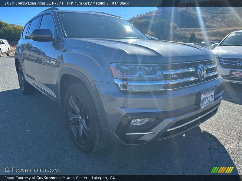 Platinum Gray Metallic / Titan Black 2020 Volkswagen Atlas SE R-Line
