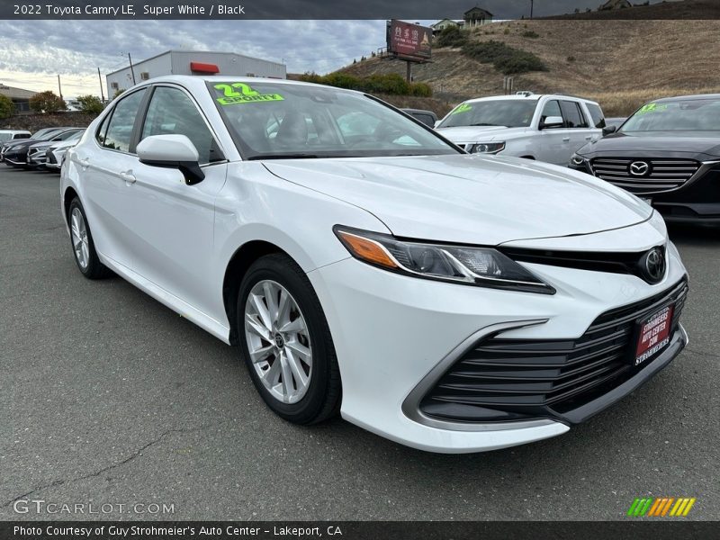 Super White / Black 2022 Toyota Camry LE