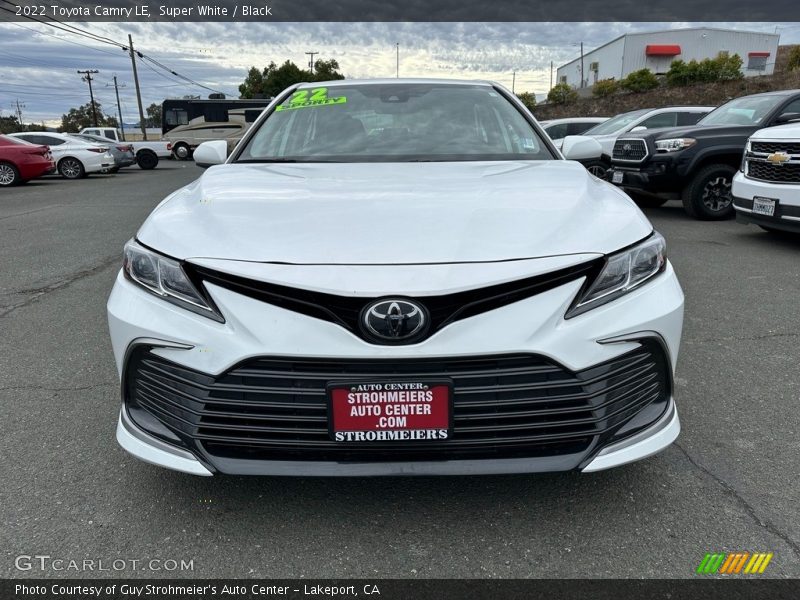 Super White / Black 2022 Toyota Camry LE