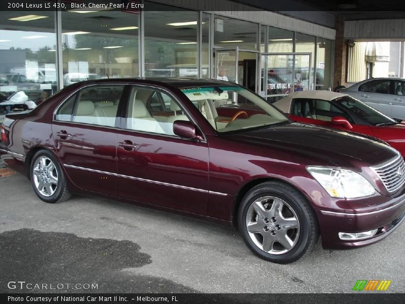 Black Cherry Pearl / Ecru 2004 Lexus LS 430
