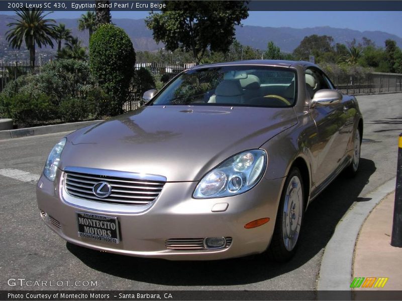 Egyptian Sand Pearl / Ecru Beige 2003 Lexus SC 430