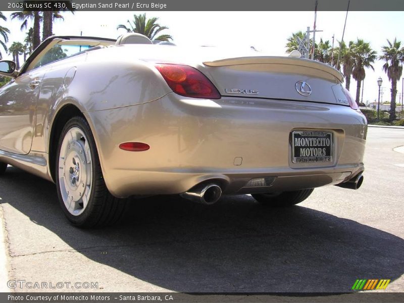 Egyptian Sand Pearl / Ecru Beige 2003 Lexus SC 430