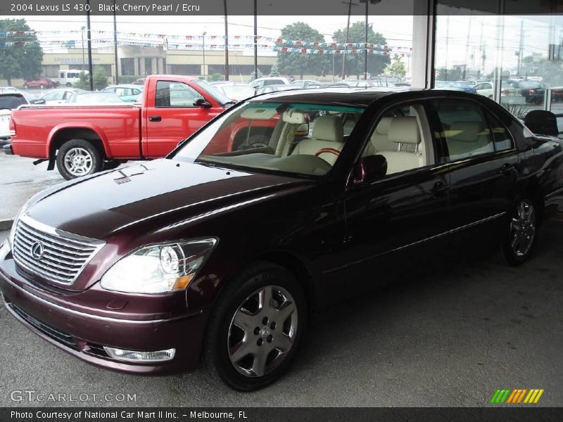 Black Cherry Pearl / Ecru 2004 Lexus LS 430
