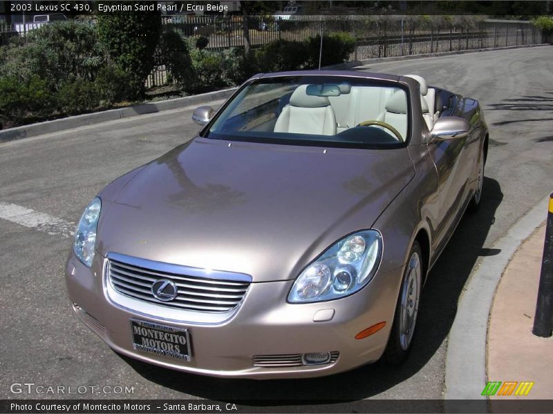 Egyptian Sand Pearl / Ecru Beige 2003 Lexus SC 430