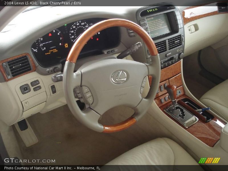 Black Cherry Pearl / Ecru 2004 Lexus LS 430