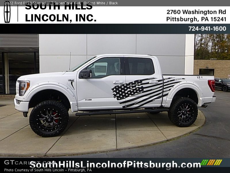 Oxford White / Black 2022 Ford F150 Sherrod XLT SuperCrew 4x4