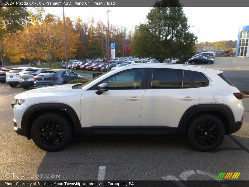 Wind Chill Pearl / Black 2024 Mazda CX-50 S Premium AWD