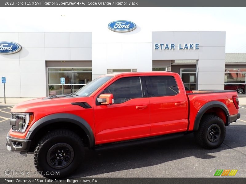 Code Orange / Raptor Black 2023 Ford F150 SVT Raptor SuperCrew 4x4
