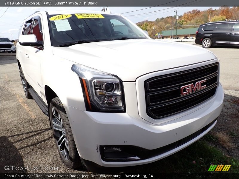 Summit White / Jet Black 2019 GMC Yukon SLT 4WD