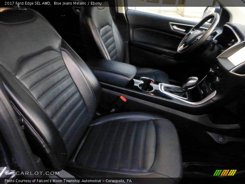 Blue Jeans Metallic / Ebony 2017 Ford Edge SEL AWD