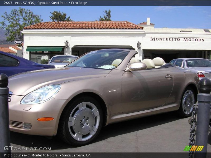 Egyptian Sand Pearl / Ecru Beige 2003 Lexus SC 430