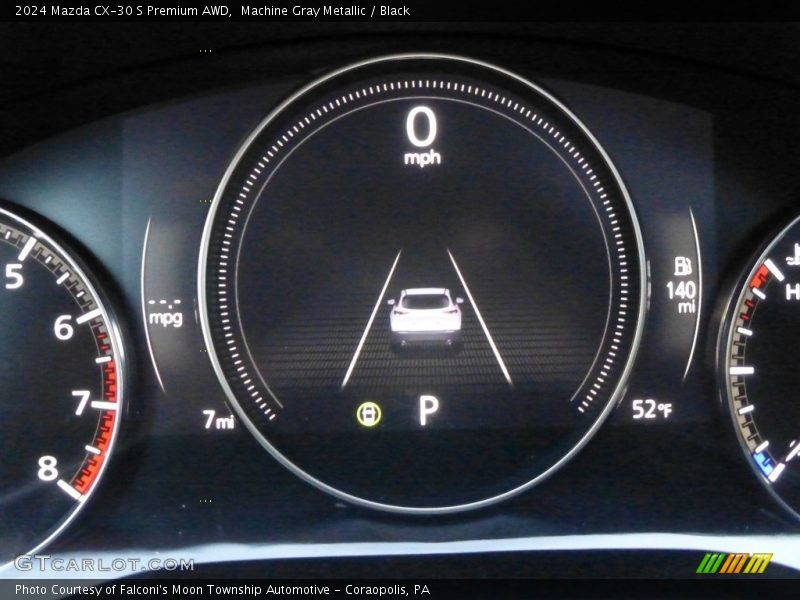 Machine Gray Metallic / Black 2024 Mazda CX-30 S Premium AWD