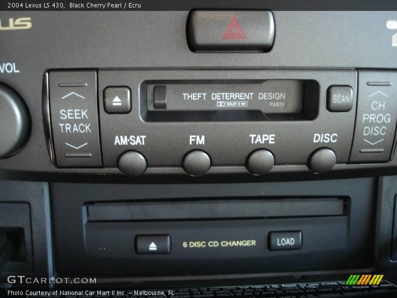 Black Cherry Pearl / Ecru 2004 Lexus LS 430