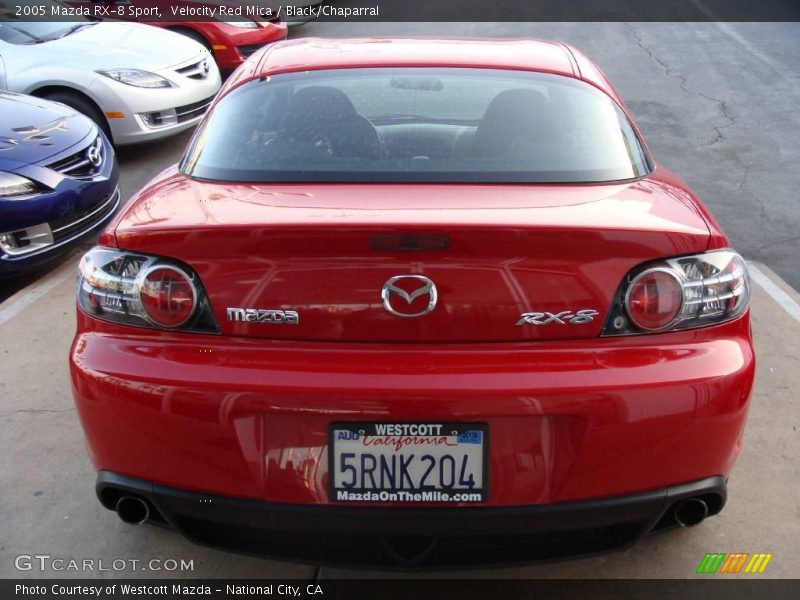 Velocity Red Mica / Black/Chaparral 2005 Mazda RX-8 Sport