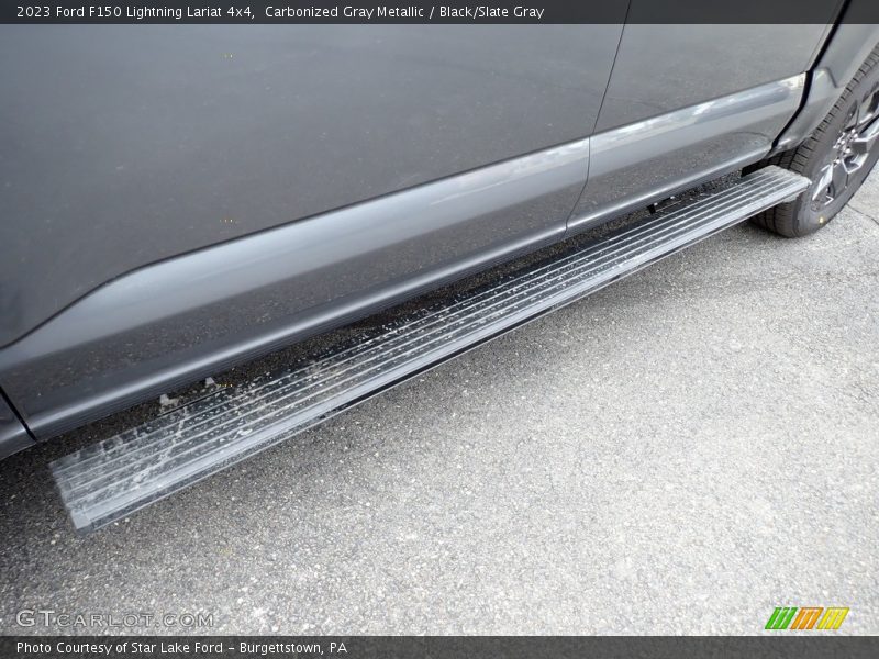 Carbonized Gray Metallic / Black/Slate Gray 2023 Ford F150 Lightning Lariat 4x4
