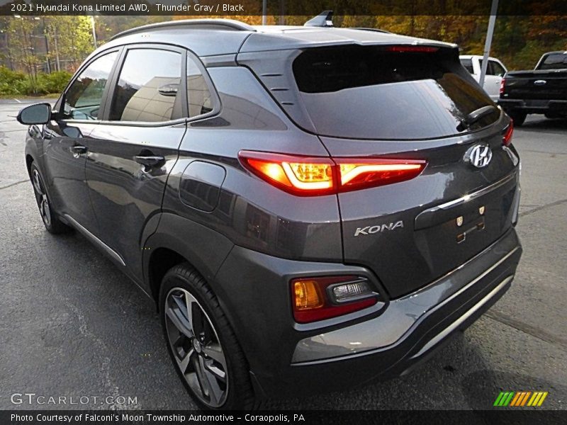 Thunder Gray / Black 2021 Hyundai Kona Limited AWD