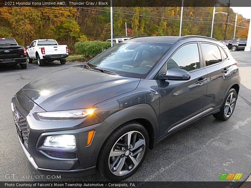 Front 3/4 View of 2021 Kona Limited AWD