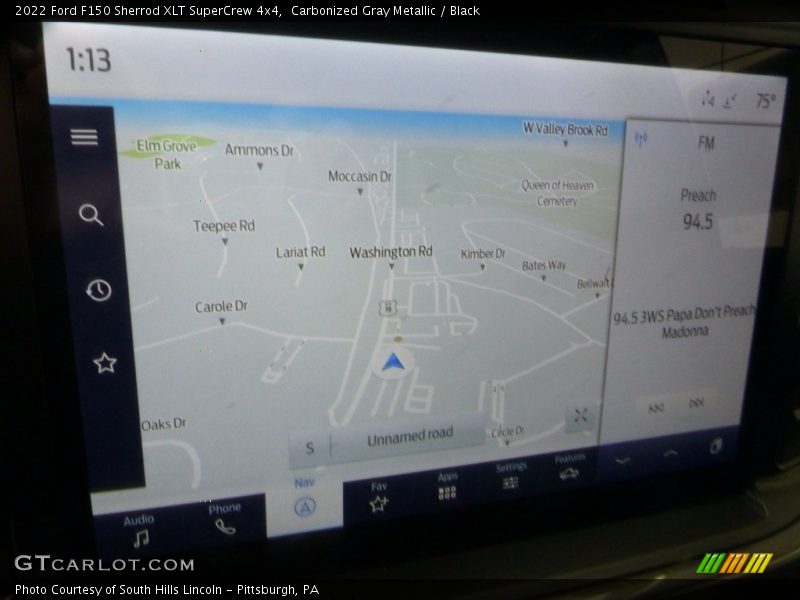 Navigation of 2022 F150 Sherrod XLT SuperCrew 4x4
