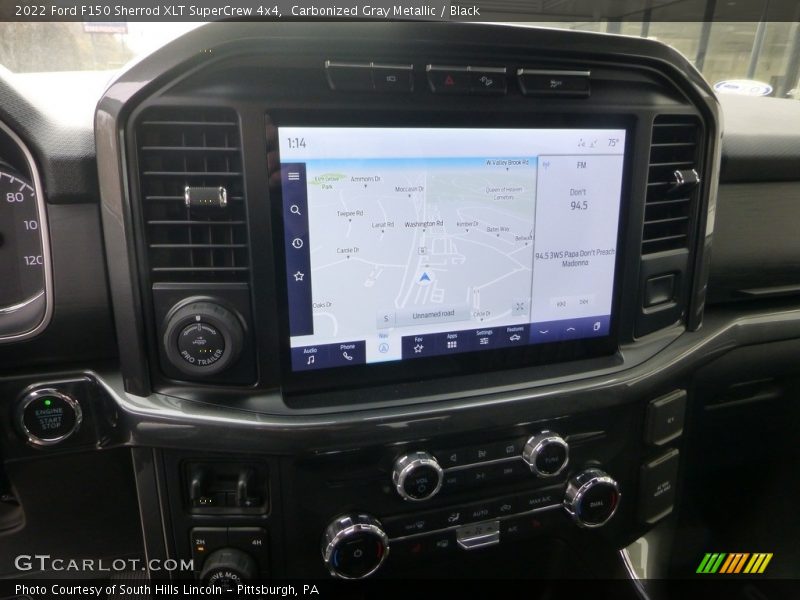 Navigation of 2022 F150 Sherrod XLT SuperCrew 4x4